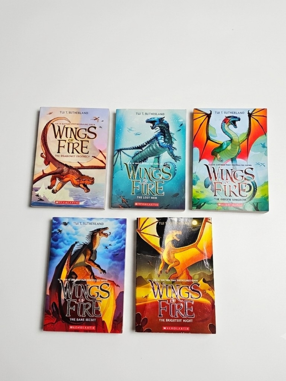 Wings of Fire Books 1-5 Paperback Set Tui T. Sutherland